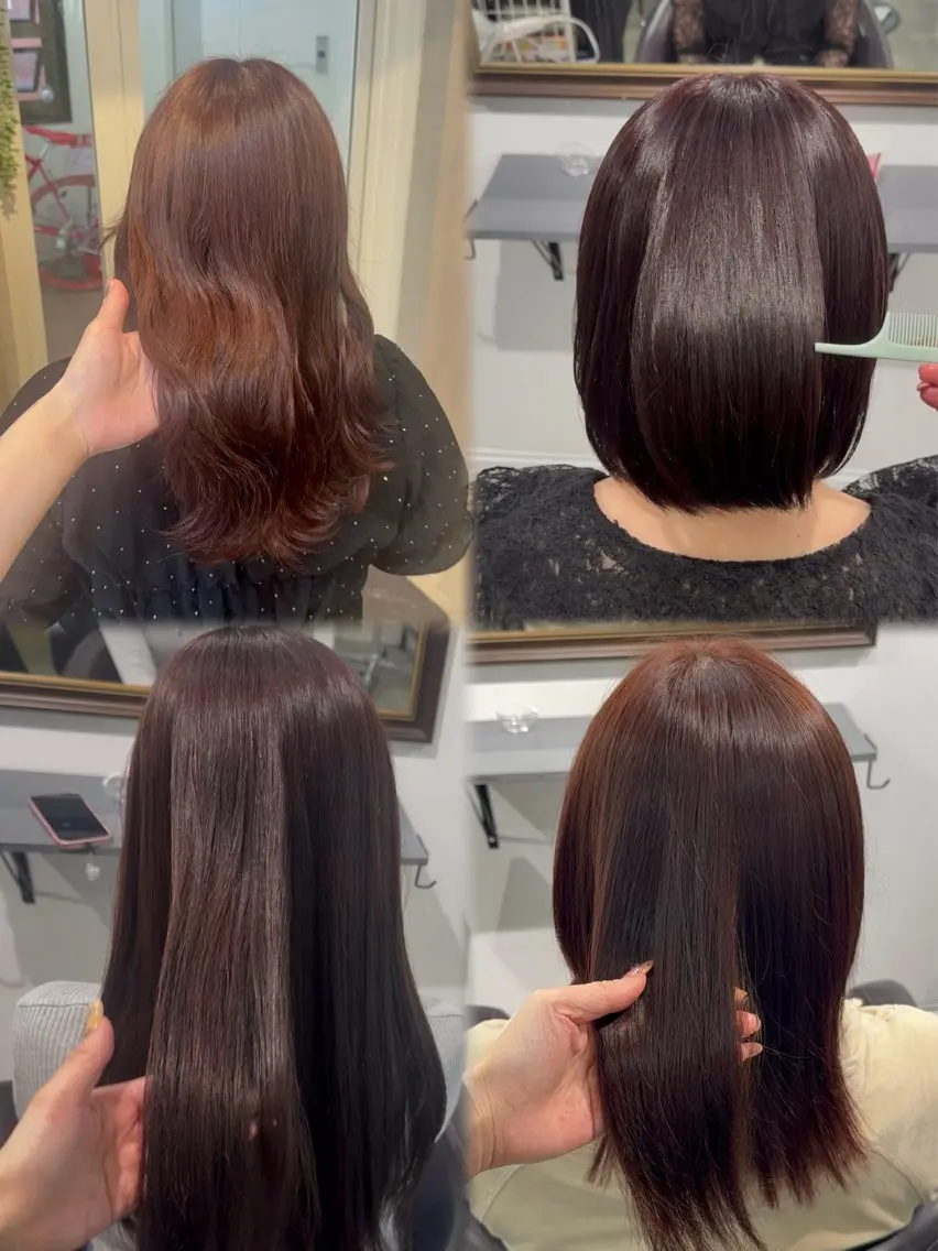 ロング カラー ブリーチ ブリーチなしカラー ピンクカラー レッドカラー ヘアカラー 【難波 心斎橋】 🐰Rio🤍のヘアスタイル