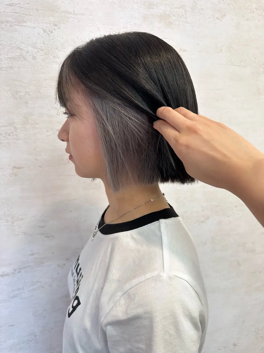 ミディアム カラー ブリーチ インナーカラー Angelica／ WAKOのヘアスタイル