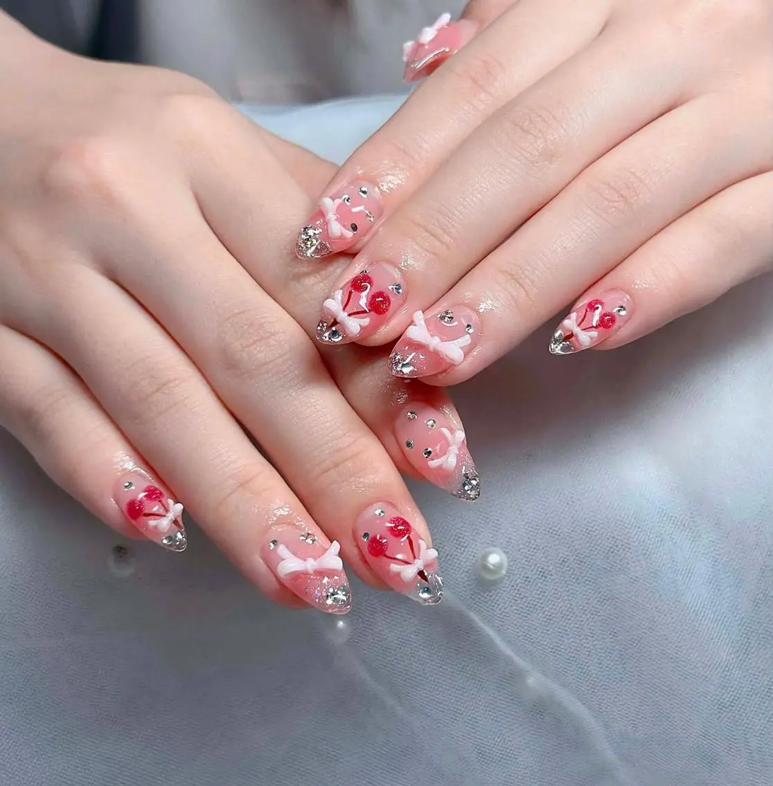 ネイル フレンチネイル ジェルネイル ハロウィン 韓国ネイル マグネットネイル ハンドネイル H.baby Nail Salonのネイルデザイン