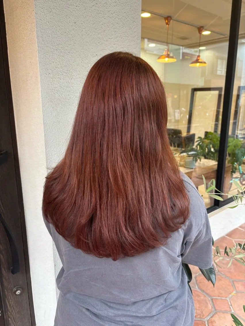 ロング ヘアカラー トリートメント 松本 さくらのヘアスタイル