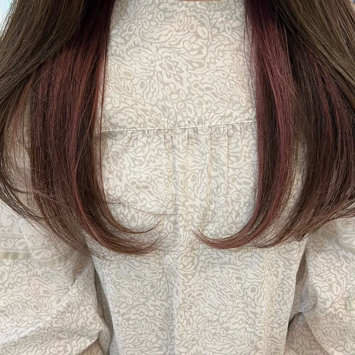 ロング カラー 濱地 美乃理のヘアスタイル