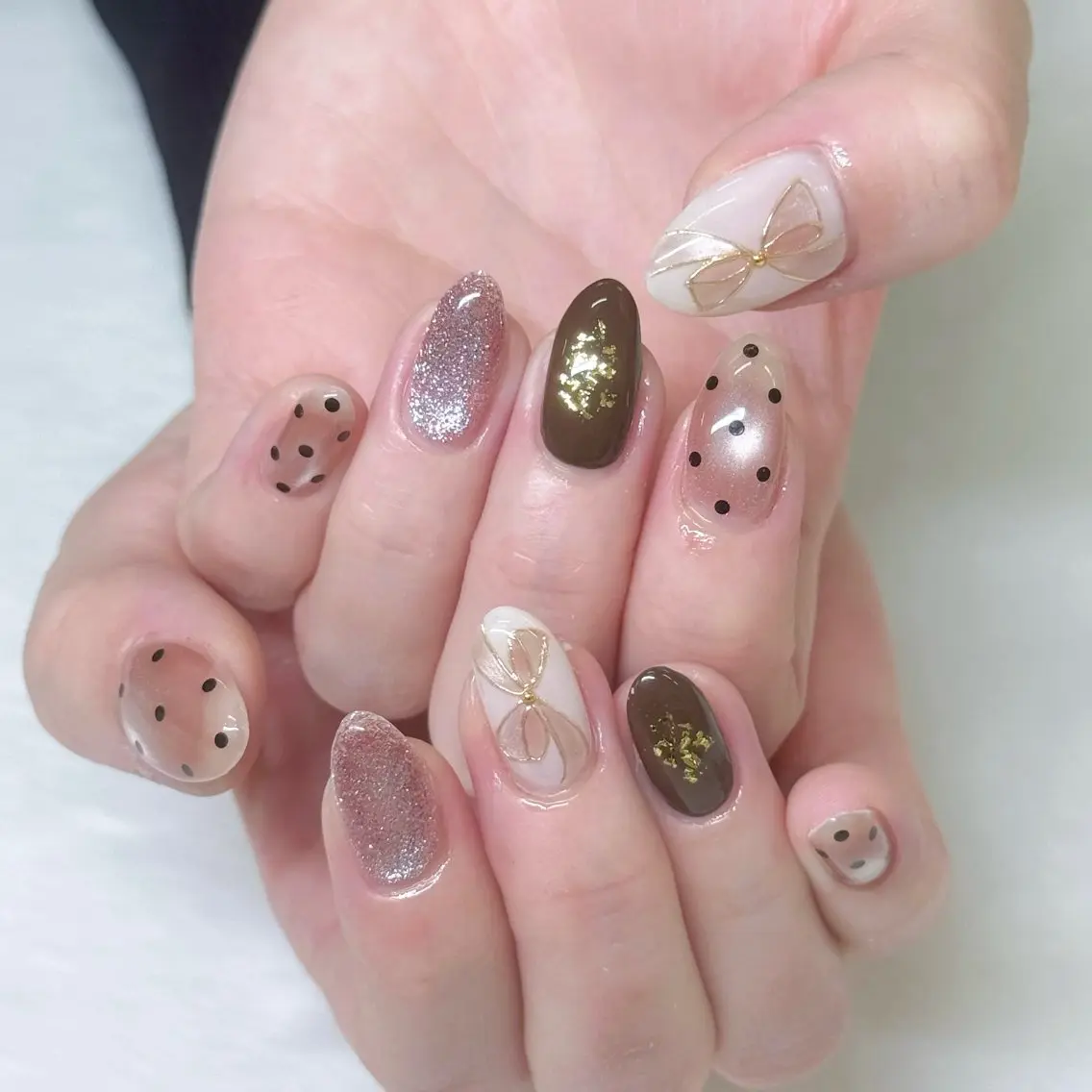ネイル 持ち込み ハンドネイル Bianca北浦和 芝田のネイルデザイン
