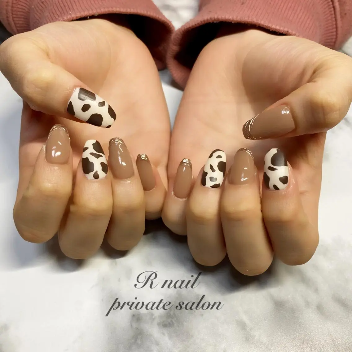 ネイル フレンチネイル ミラーネイル R nailのネイルデザイン