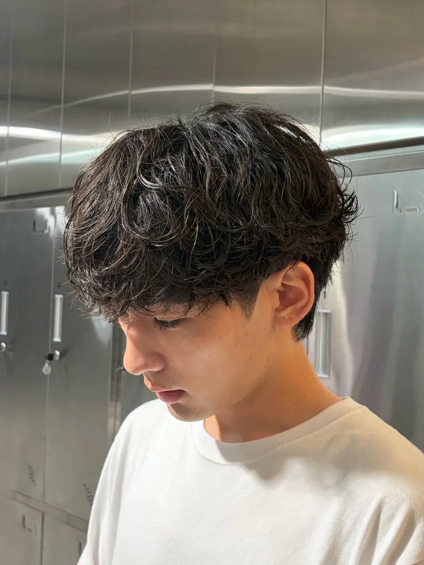パーマ メンズ メンズパーマ 波巻きパーマ カット パーマ fifth札幌 遠藤 煌弥のヘアスタイル