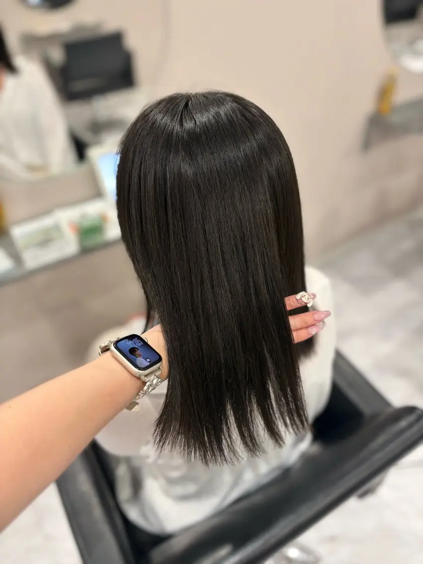 ミディアム ヘアカラー 透明感カラー/ ボブ/miyuu🥣のヘアスタイル