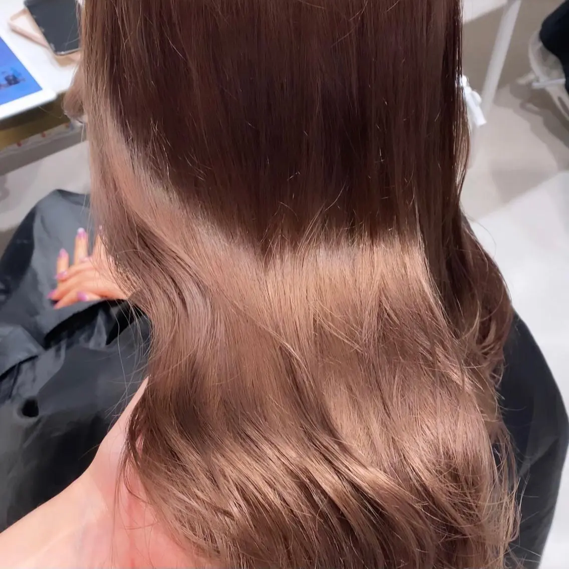 セミロング ヘアカラー トリートメント 韓国くびれレイヤー 🇰🇷はづきのヘアスタイル