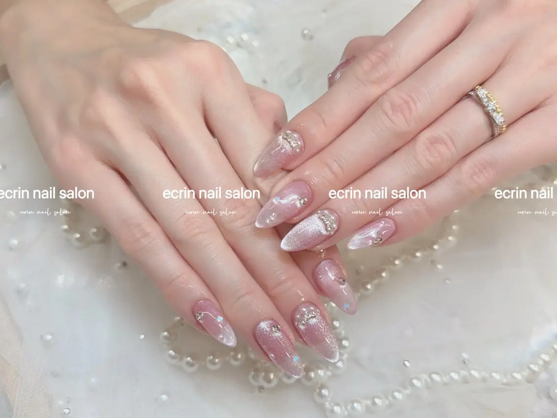 ネイル マグネットネイル 持ち込み ハンドネイル ハンドケア ecrin nail 錦糸町(るい)のネイルデザイン