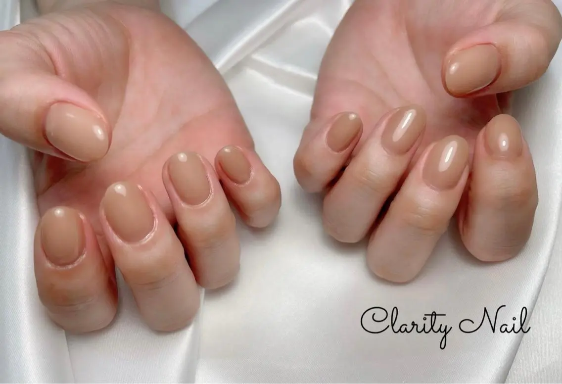 ネイル ワンカラーネイル ハンドネイル Clarity Nailのネイルデザイン