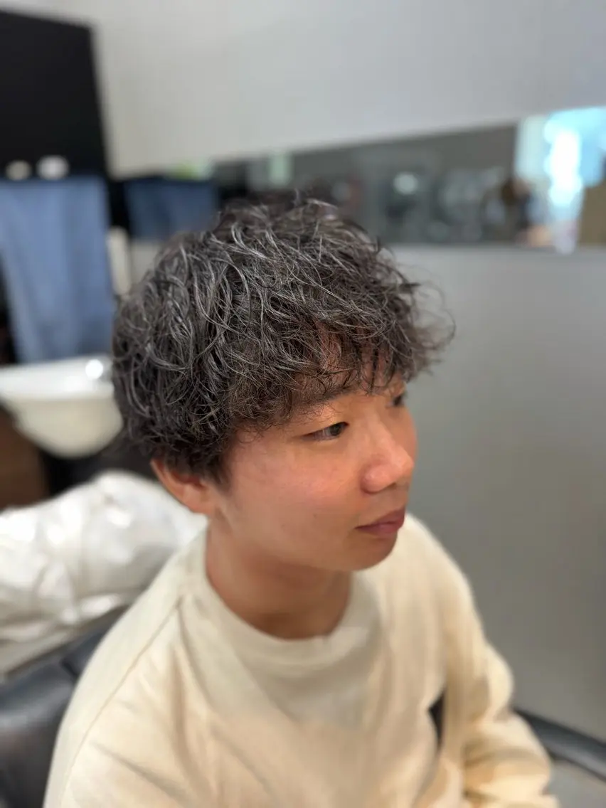 パーマ メンズ メンズパーマ パーマ 🫧sara荒井店 樹🫧のヘアスタイル