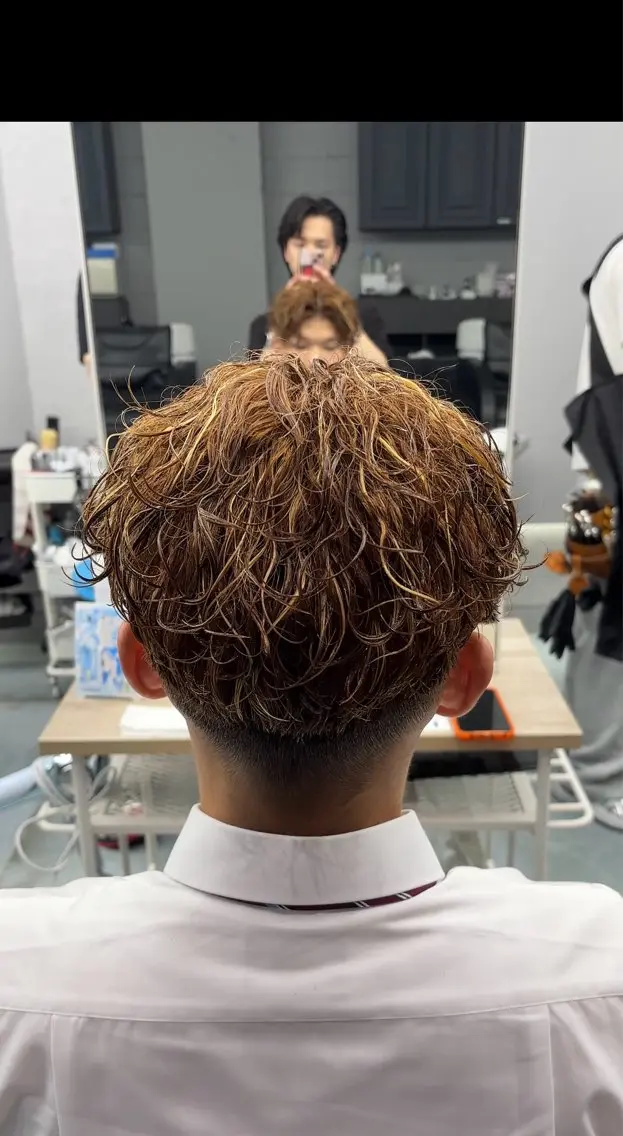 カラー パーマ メンズ カット ヘアカラー パーマ ⚜️メンズ 特化Towa⚜️のヘアスタイル