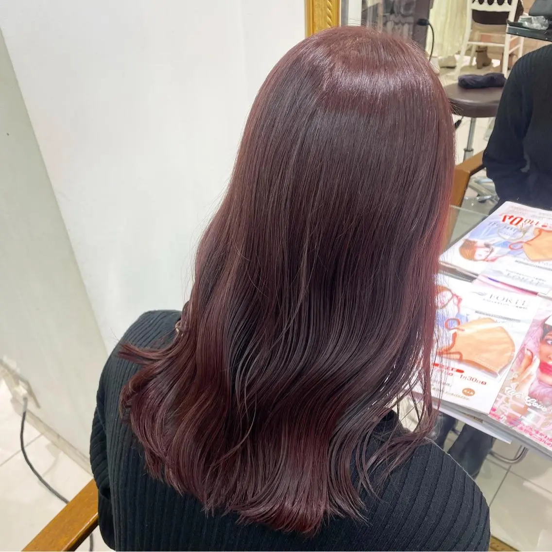 ミディアム カラー ヘアカラー トリートメント ヘアセット ･˚✧すずね˚✧* ♡のヘアスタイル