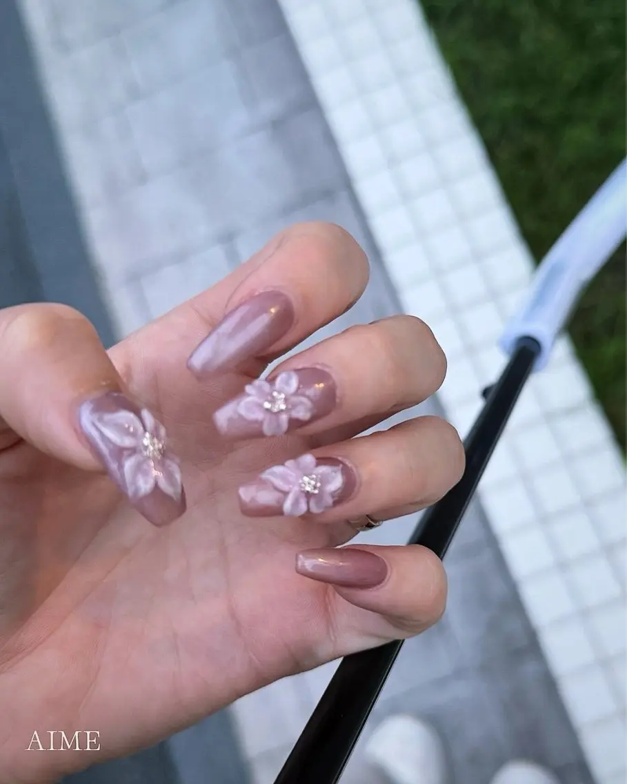 ネイル シンプルネイル ハンドネイル AIME （momo）のネイルデザイン