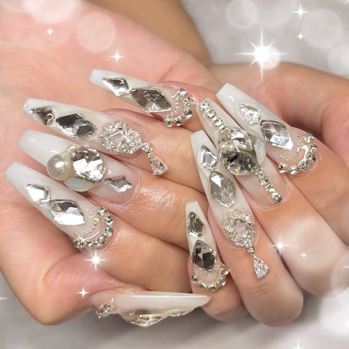 ネイル ロングネイル ハンドネイル joieange nanami/京橋のネイルデザイン