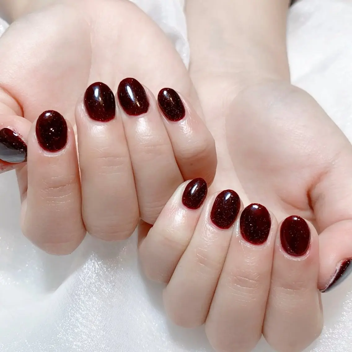 メンズ ネイル メンズ韓国風 アートネイル オーロラネイル ガーリー キラキラネイル ハンドネイル Nail salon 木にいるのネイルデザイン