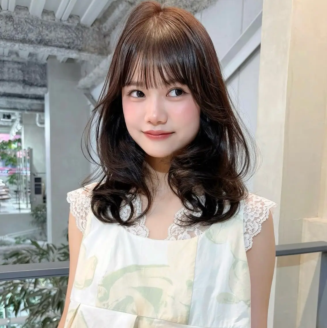 ミディアム fev ririのヘアスタイル