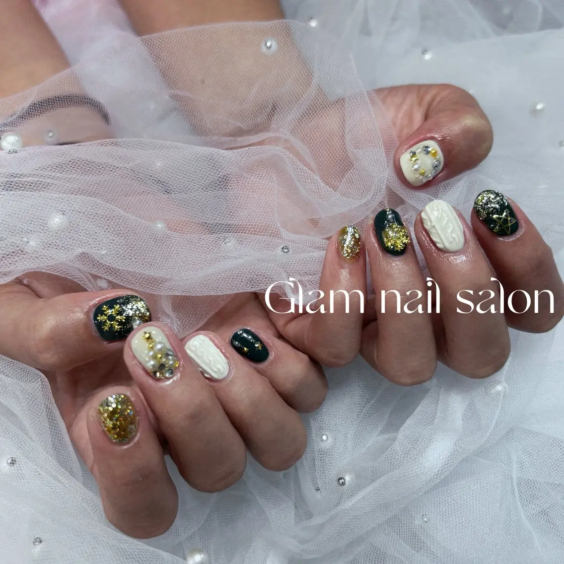 ネイル Glam 長さだし専門のネイルデザイン