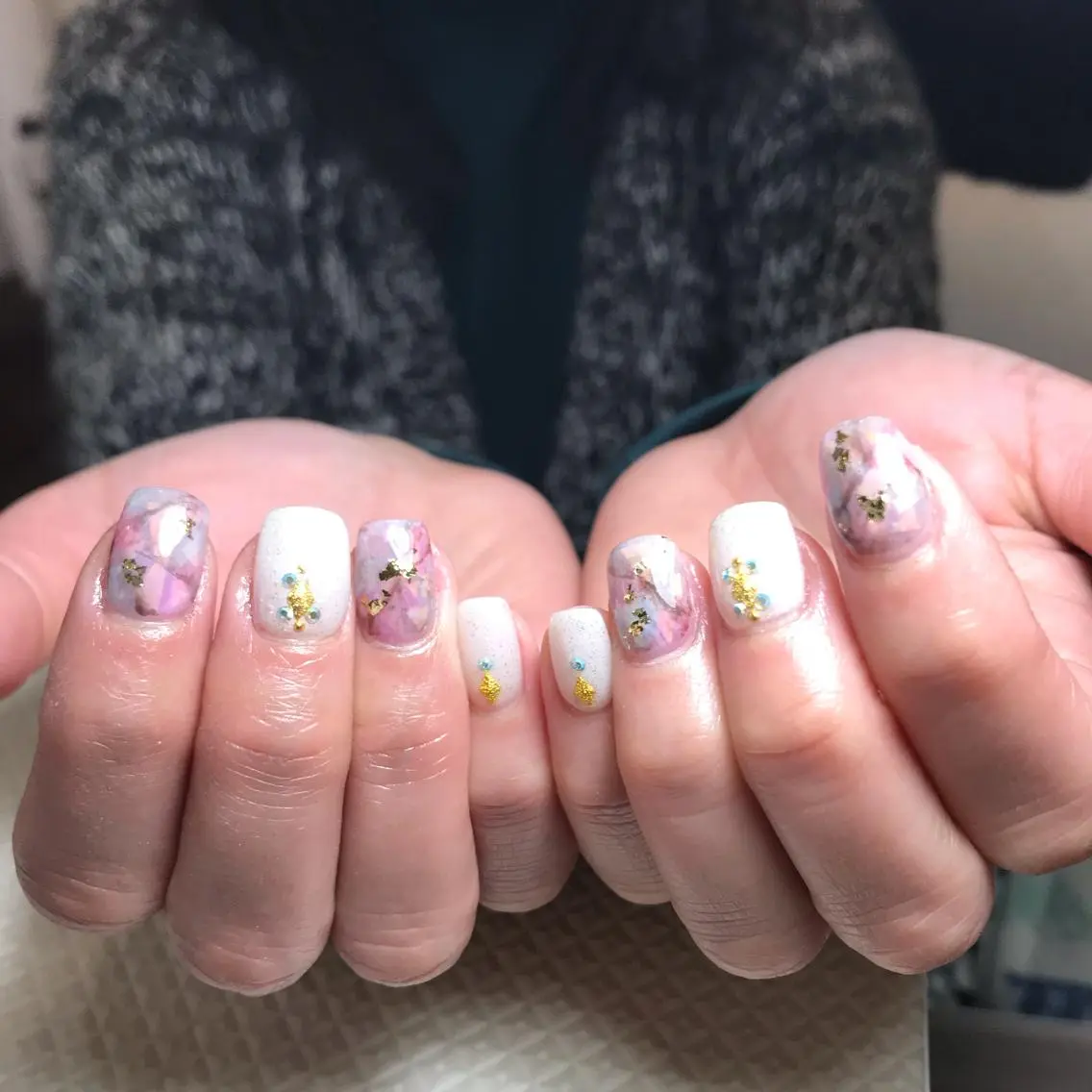 ネイル アートネイル 大理石ネイル(マーブル) ストーンネイル salon Noelのネイルデザイン