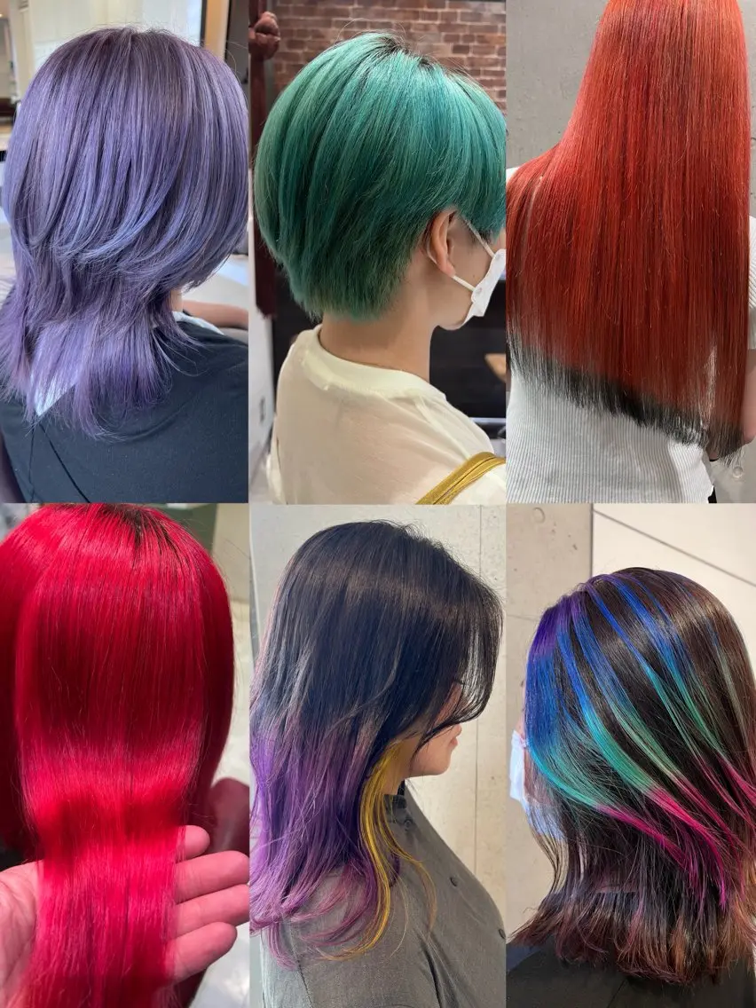 カラー デザインカラー 松本 明日可のヘアスタイル