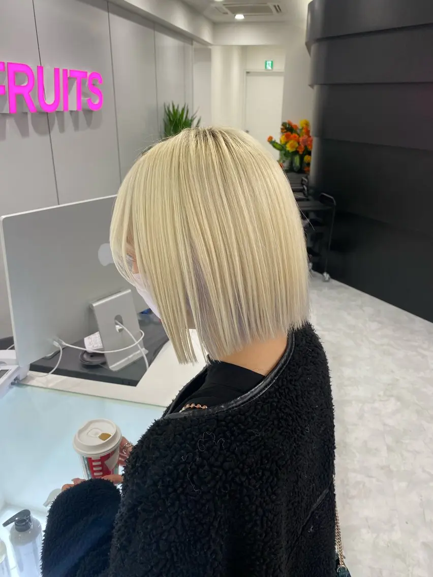カラー ヘアカラー トリートメント ヘッドスパ ヘアセット 韓国アイドル🤍ブリ ーチカラー🤍わかなのヘアスタイル