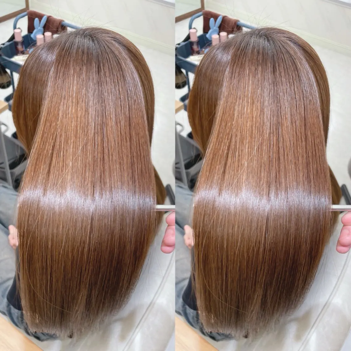 ロング 縮毛矯正 縮毛矯正 トリートメント 髪質改善✨艶髪カラー 縮毛矯正✨有田仁志のヘアスタイル