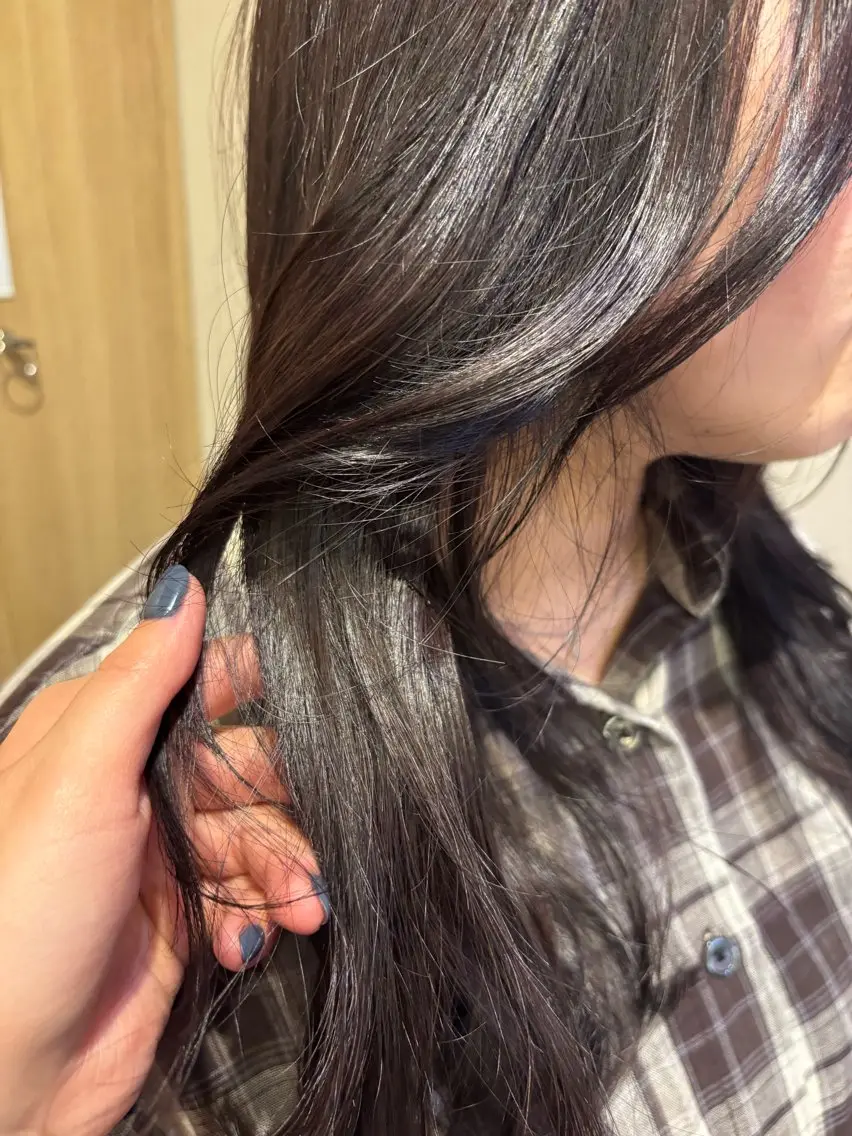 カラー オリーブ🎶アッシュ グレージュちひろ🧸のヘアスタイル