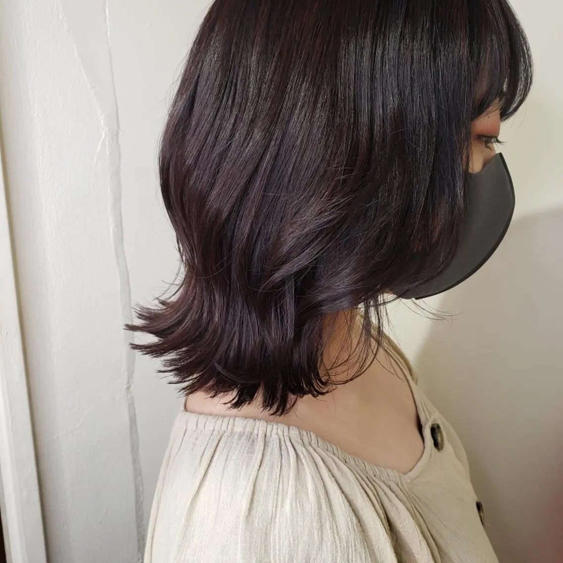 ミディアム くびれヘア ウルフカット カット トリートメント 🇰🇷透明感×ハイ トーン🌟tomoのヘアスタイル