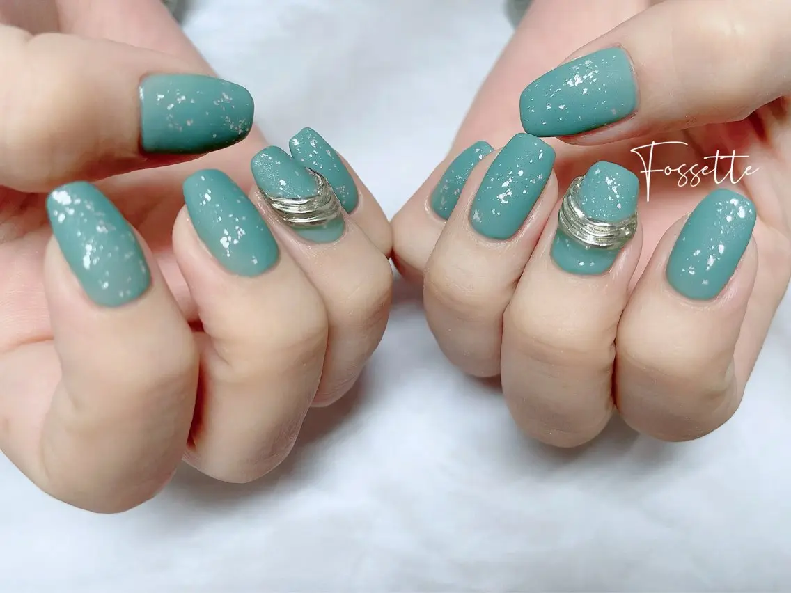 ネイル マットネイル ミラーネイル ハンドネイル nailsalon Fossetteのネイルデザイン