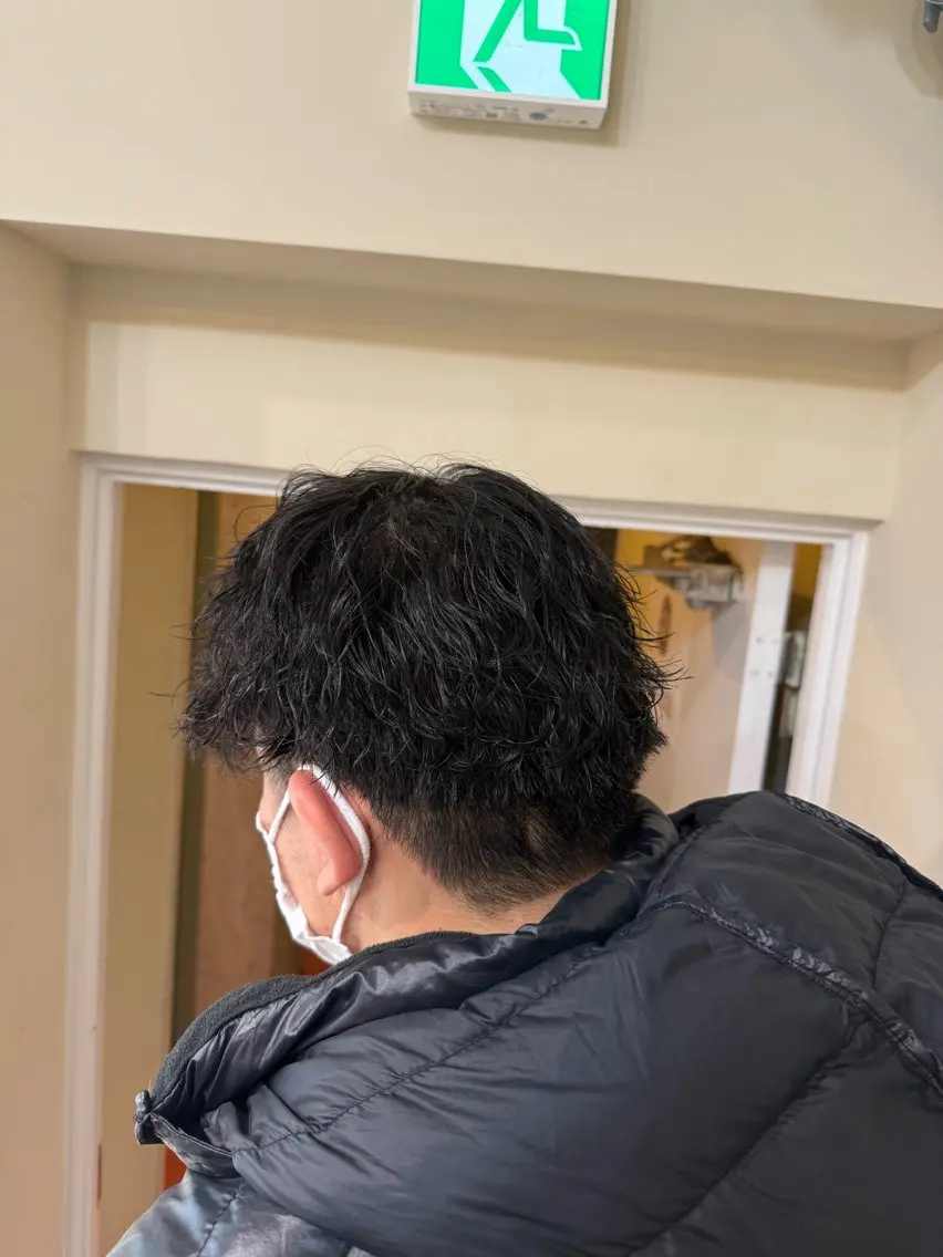 ミディアム ミディアムパーマ カット パーマ メンズ特化/メンズ 横浜/沼尾唯翔のヘアスタイル