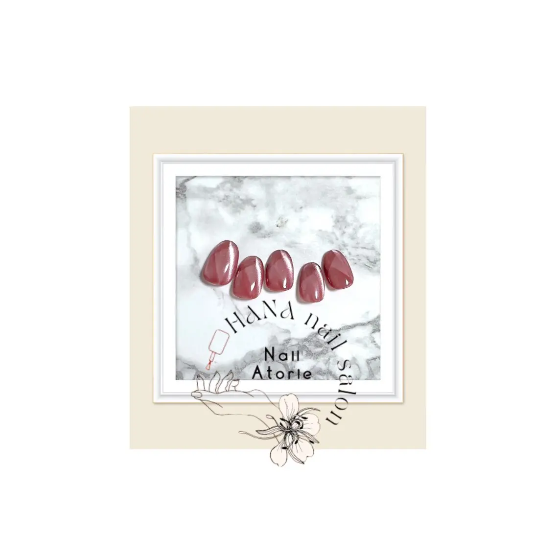 ネイル マグネットネイル ハンドネイル HaNA 　nail salonのネイルデザイン