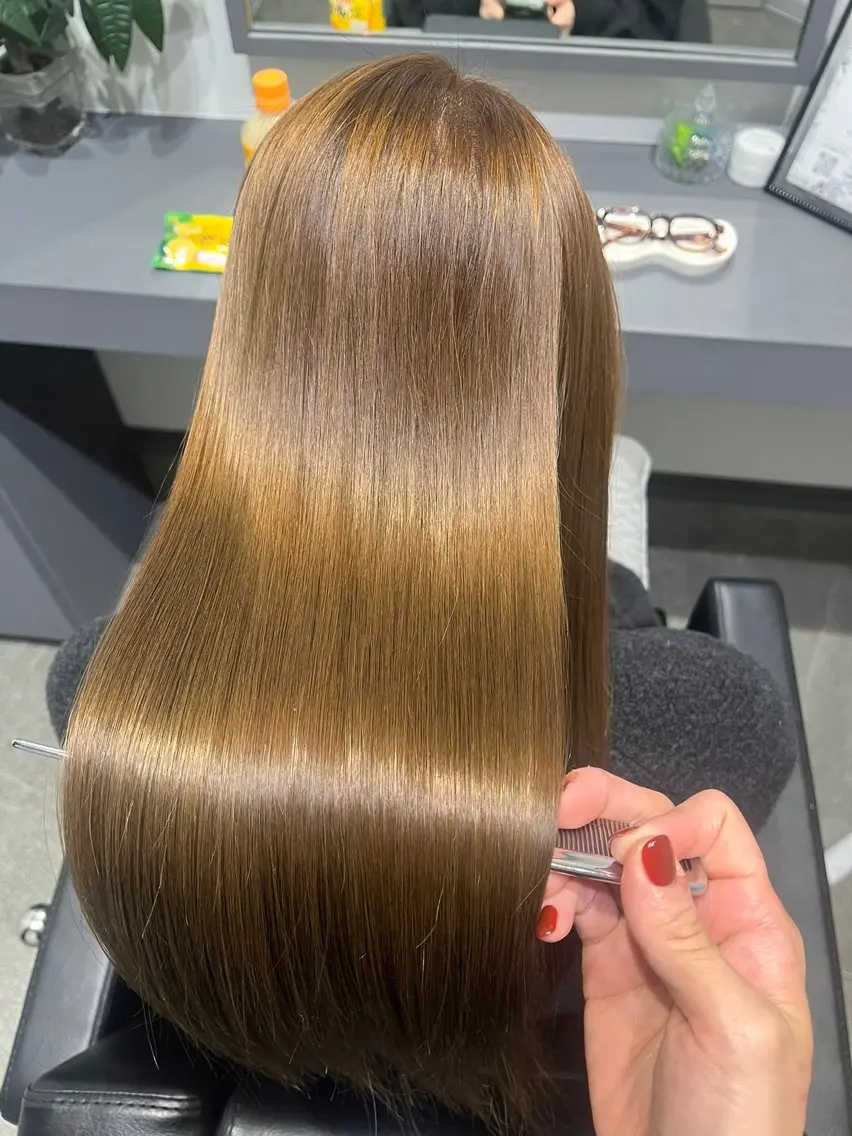 ロング カット ヘアカラー トリートメント 堀越 エリのヘアスタイル
