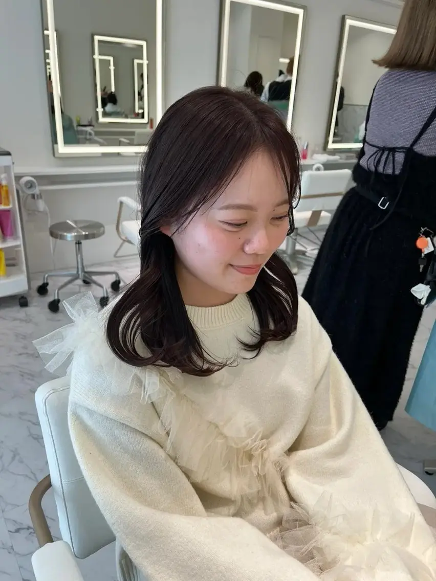 ミディアム カット ヘアカラー ParveMix /石田 佳澄🩶のヘアスタイル