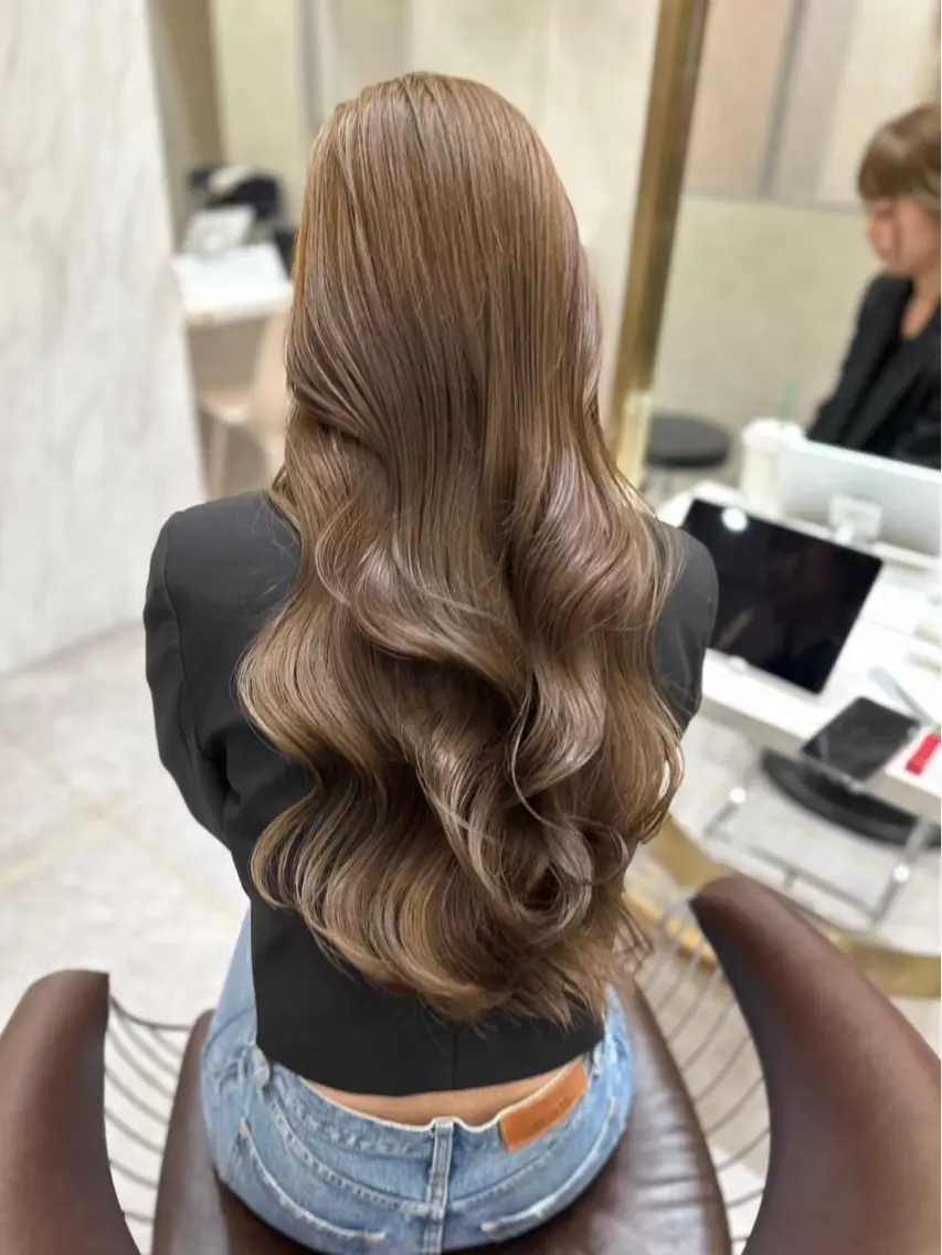 セミロング カット ヘアカラー Lond  mare 🦋ayana🦋のヘアスタイル