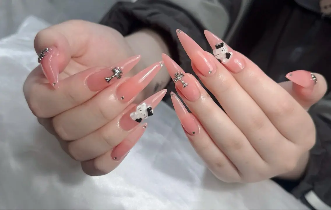 ネイル アートネイル 韓国ネイル 持ち込み ワンホンネイル ハンドネイル Lenie Nail Salonのネイルデザイン