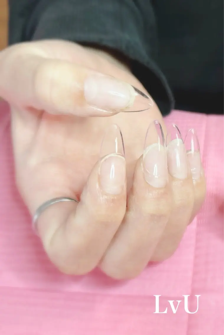 ネイル 長さ出し ロングネイル ネイルチップ LvU(ラブユー) Asayamaのネイルデザイン