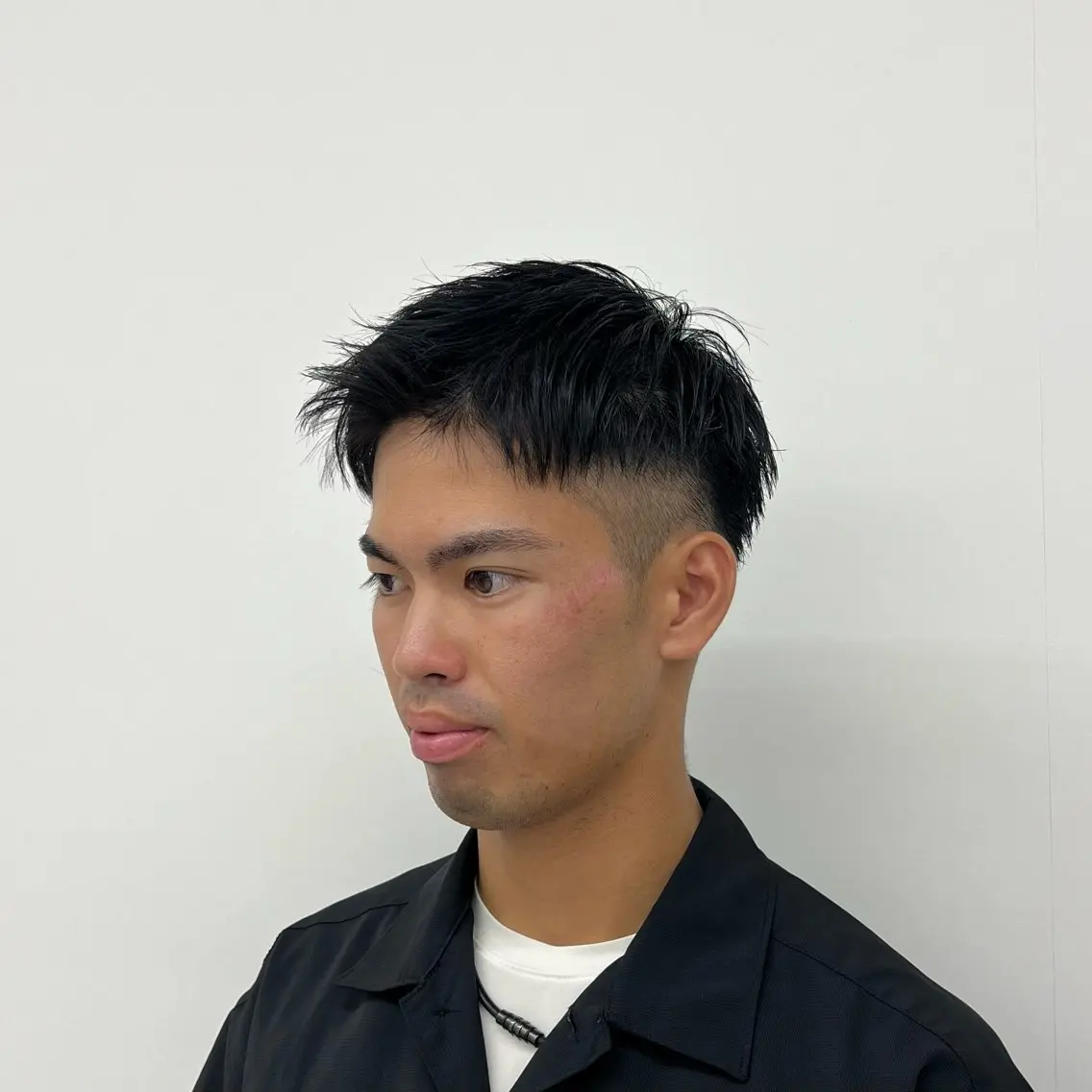 ショート メンズ ワタナベ モカ🦢ダブルカラーのヘアスタイル