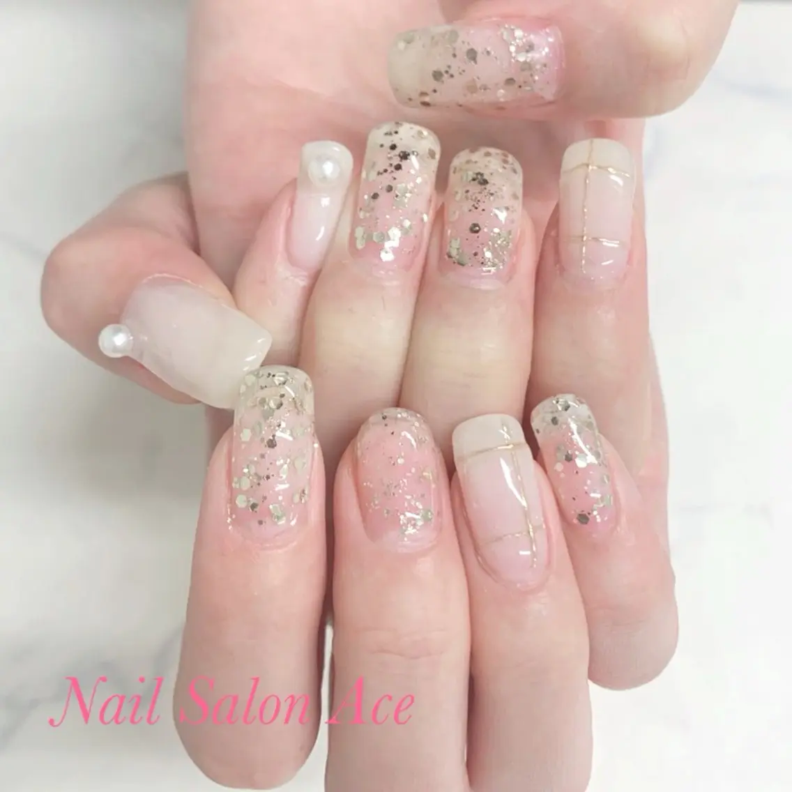 ネイル ゴールド メンズネイル ニュアンスネイル 池袋フィルイン Ace♡Nailのネイルデザイン
