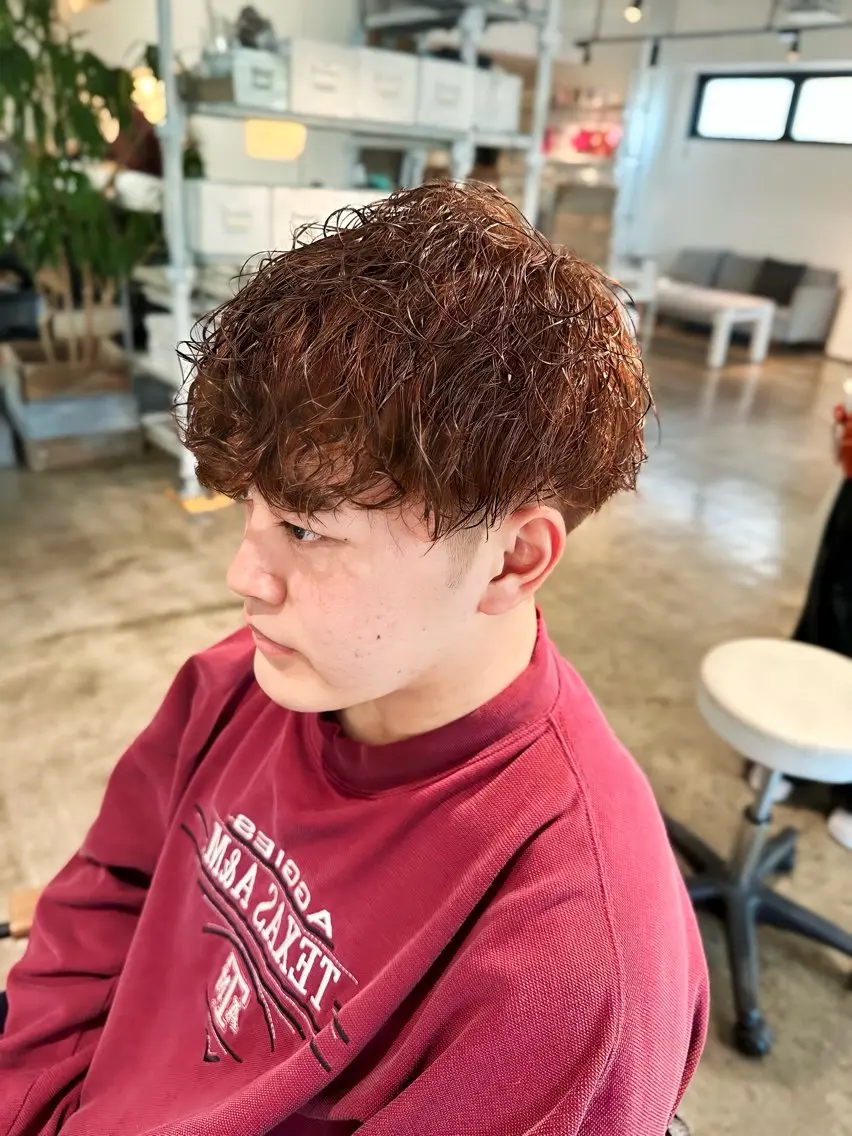 メンズ メンズパーマ スペインカール カット ヘアカラー トリートメント 骨格補正施術/メンズ 専門美容師/YUYAのヘアスタイル