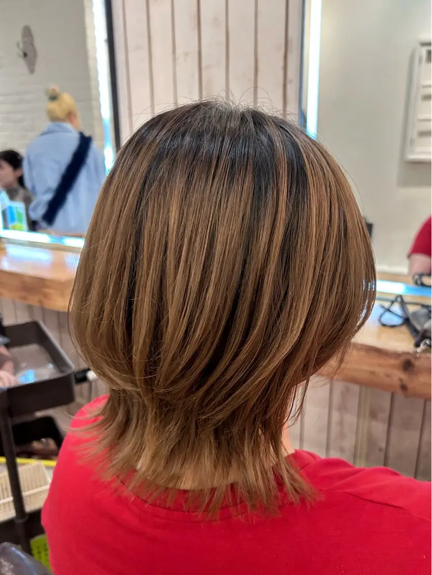 カット＋クイックトリートメント付き✨🎀（ショートカット、ウルフカット）⚠️３センチ以上カット⚠️の写真