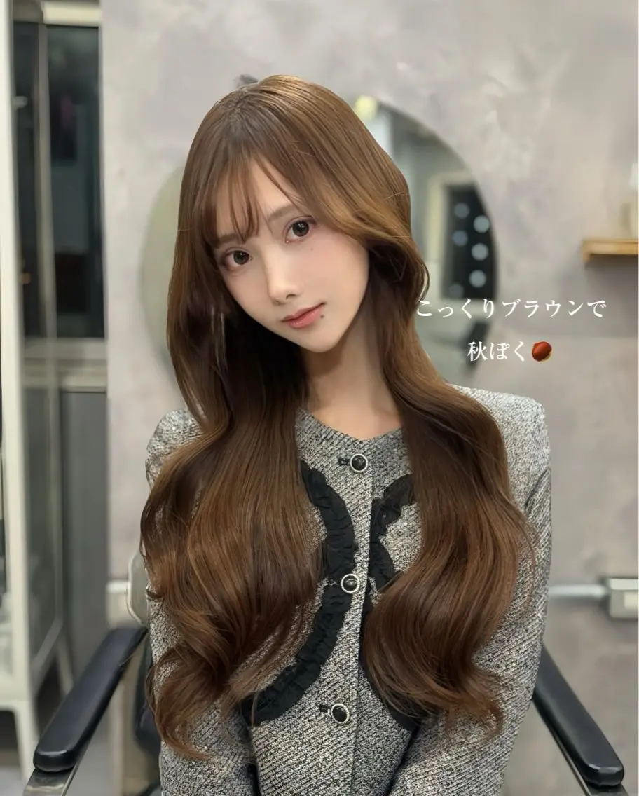 ロング カラー 宮本 優のヘアスタイル