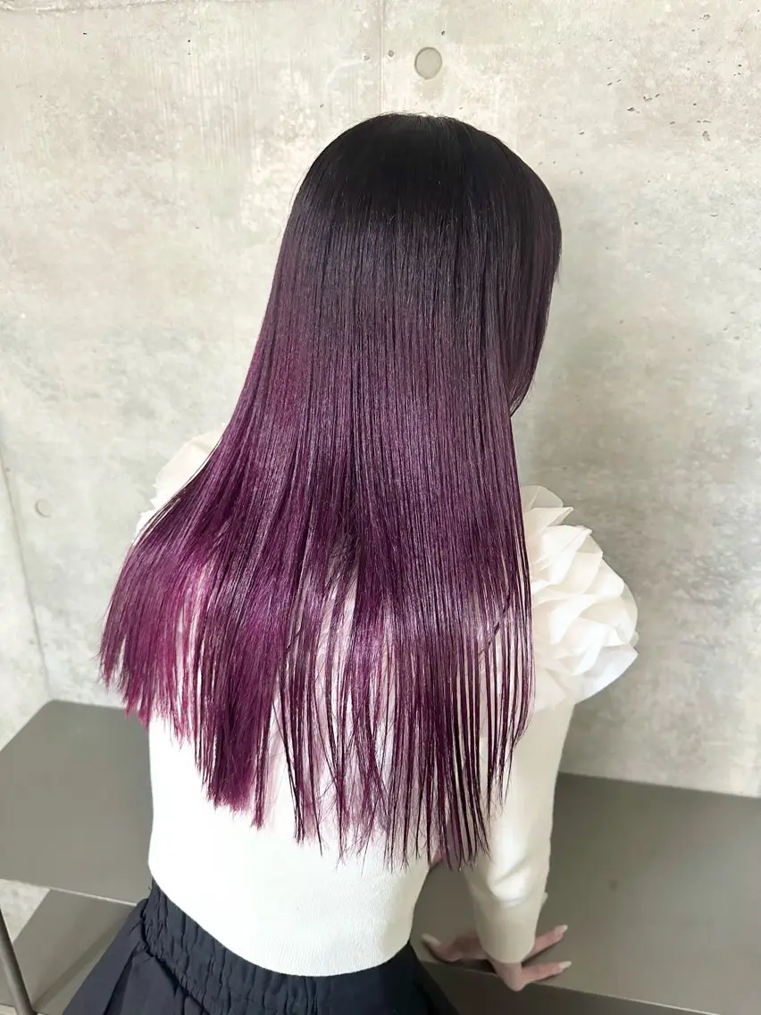 セミロング カラー カット ヘアカラー トリートメント kai .のヘアスタイル