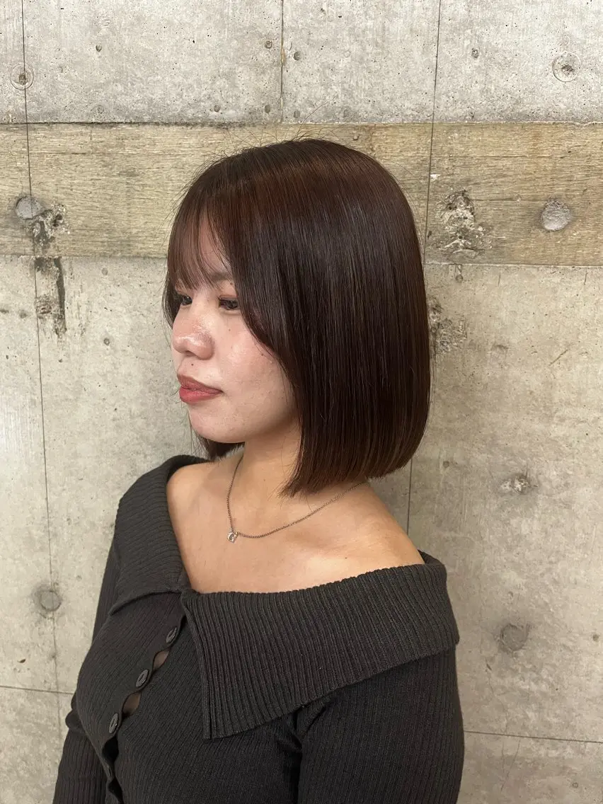 ミディアム ヘアカラー wewe はるかのヘアスタイル
