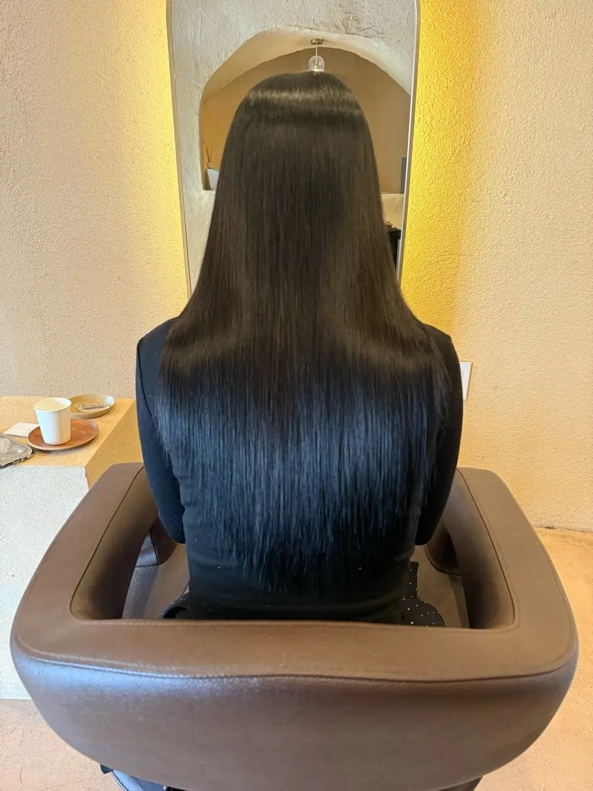 ロング カラー ヘアカラー トリートメント coco♡ 韓国hairのヘアスタイル