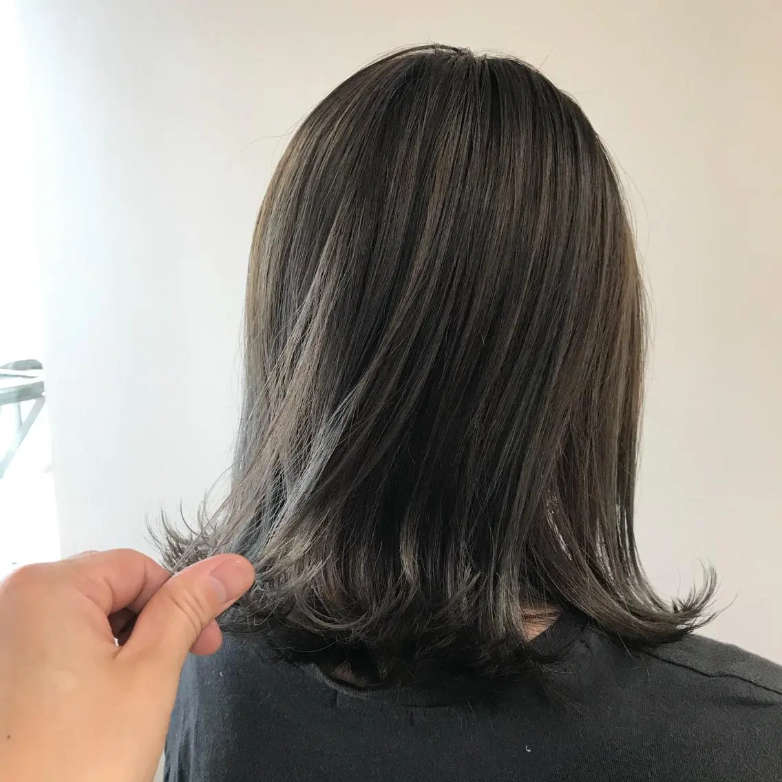 ミディアム カラー カット ヘアカラー トリートメント Lien 深井店のヘアスタイル