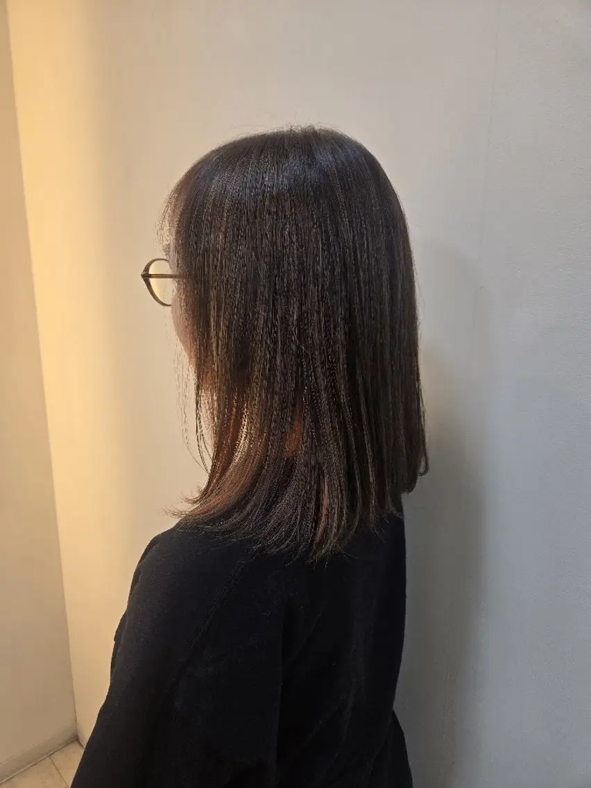 ミディアム 稲島 弘子のヘアスタイル