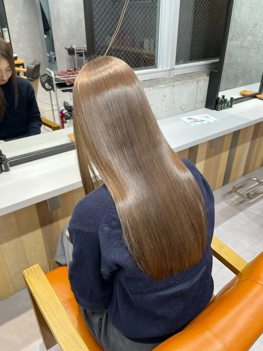 ロング ヘアカラー トリートメント 野村颯汰 カットモデル募集中のヘアスタイル