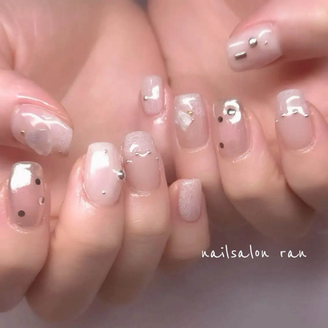 ネイル レース ハンドネイル ハンドケア nailsalon ranのネイルデザイン