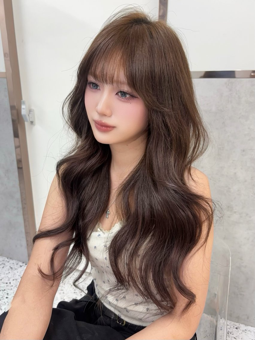 ミディアム カラー ブリーチ ボブ 韓国風ヘア レイヤーカット トリートメント ヘアカラー rina🩶 ワンホン/レイヤーのヘアスタイル