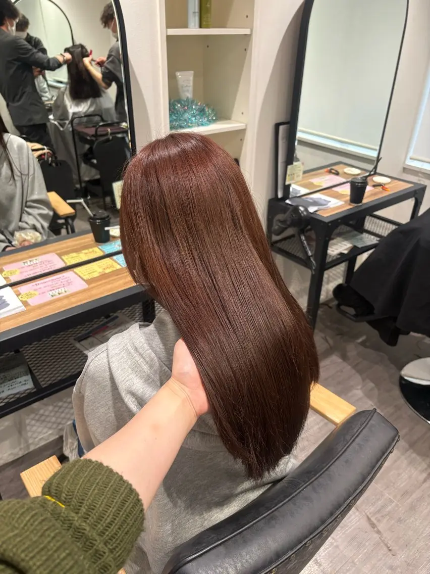 ロング カラー ブラウンカラー ココアブラウン ヘアカラー cocotteひな /カラーモデル🌼のヘアスタイル