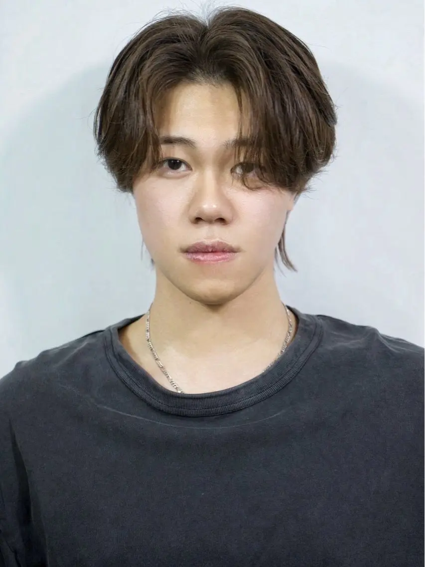 ミディアム カラー パーマ 古谷 崇人のヘアスタイル