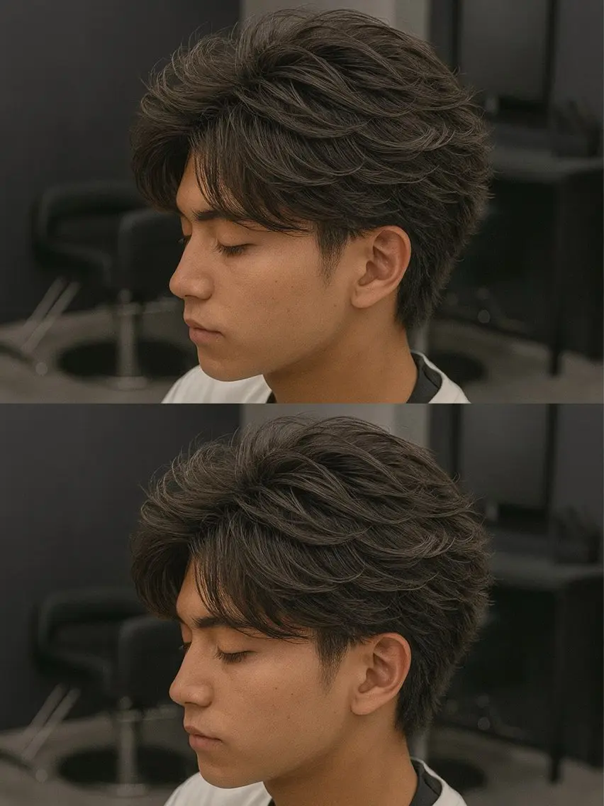 ミディアム パーマ ヘアアレンジ メンズ ミディアムパーマ メンズパーマ メンズツイストパーマ 波巻きパーマ ツイストパーマ カット トリートメント ヘッドスパ ヘアセット 🔥ニュアンス フェザー小林海斗🔥のヘアスタイル